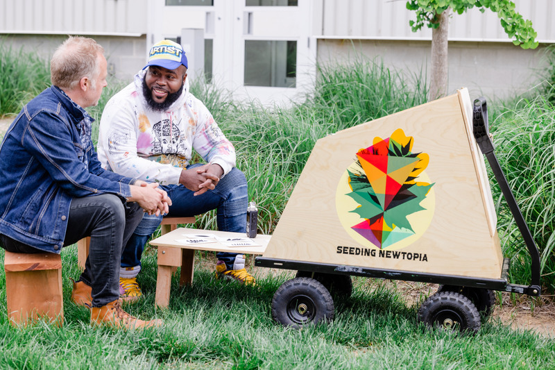 “Seeding Newtopia” is a public project with faculty and student sitting side-by-side