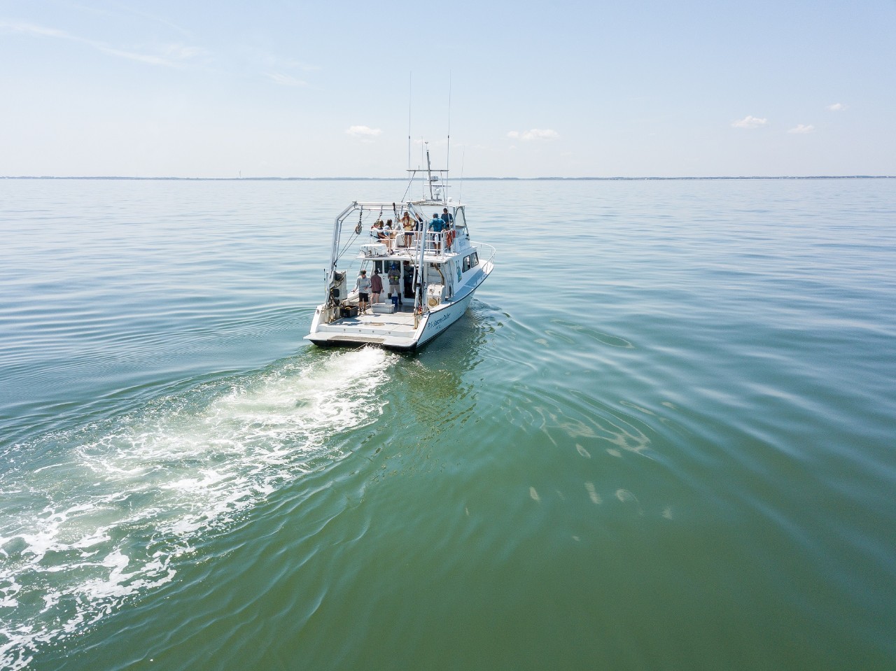 Student researchers on the RV Daiber