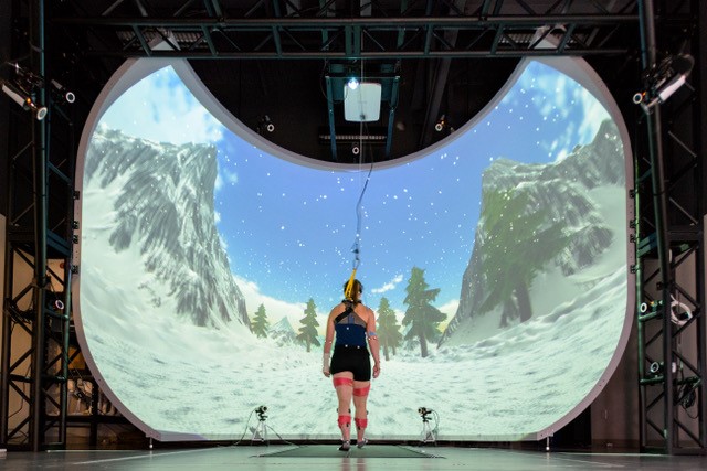 Virtual Reality lab used for Neuroscience research.
