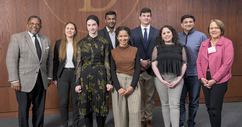 Michael Vaughan, Frederike Benz, Rebecca Giles, Pravesh Raghoo, Abigail Dudley, Ted Egnaczyk (Ignite Award Winner), Tiziana Capizzi (Glow Award Winner), Guarav Shah and Tracey Bryant.