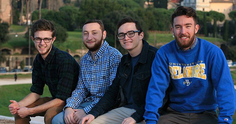 Students studying abroad