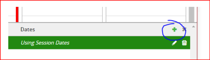CLSS button to add another meeting row