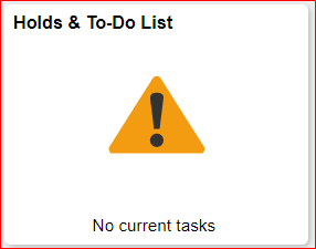 Holds & To Do tile