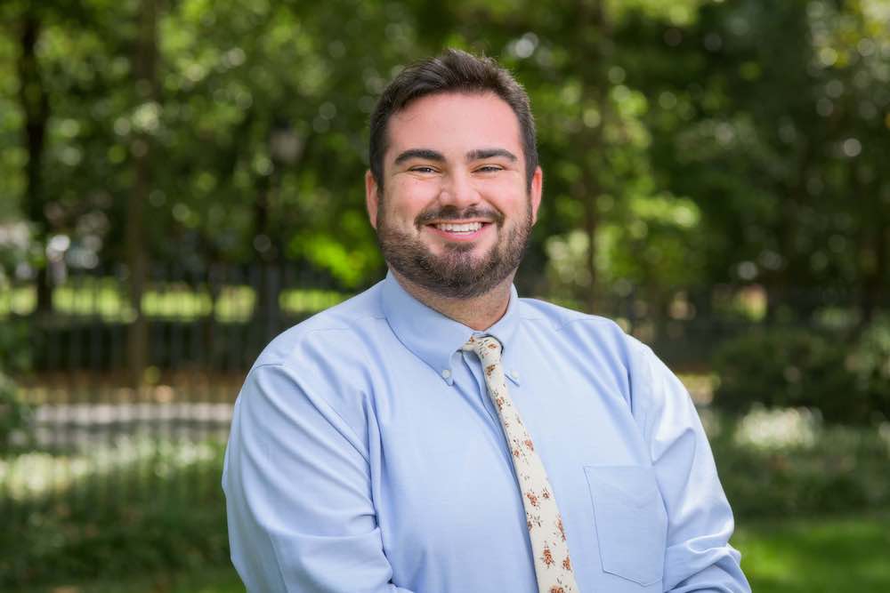 2021 environment portrait of Admissions Counselor Matt Lucatamo.