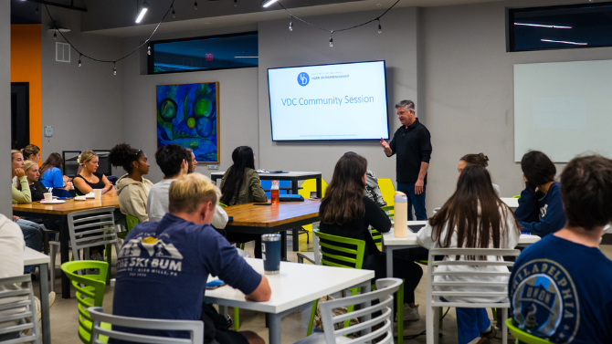 Photo of Vince DiFelice teaching students