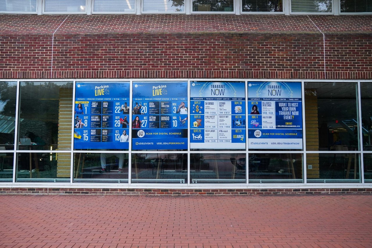 Perkins Lounge window clings