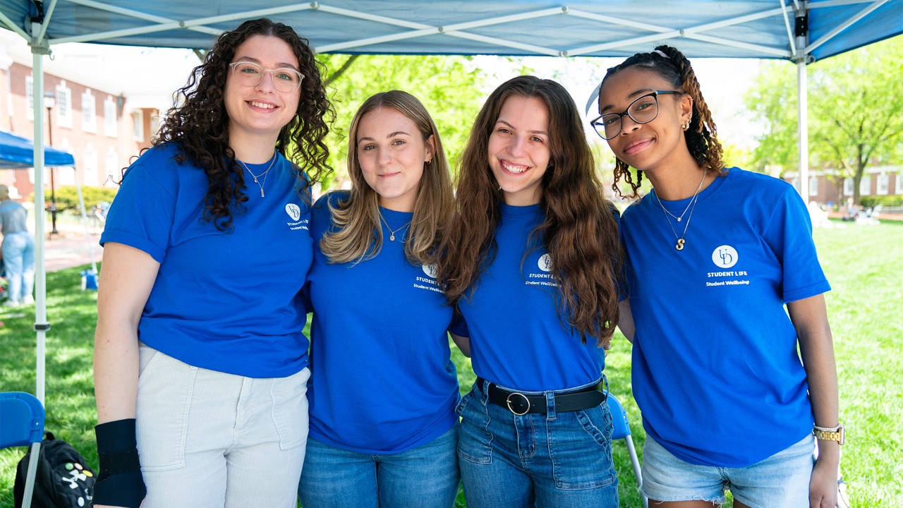 Blue Hens CARE Peer Educators at the Spring Support Fair