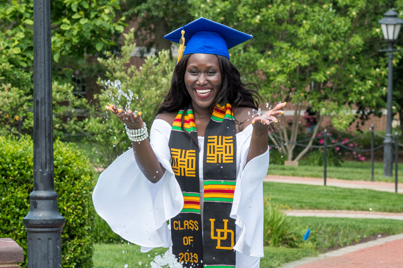 Nana Marfo for a story on Senior Student Highlights for UDaily. (Releases were obtained on anyone pictured.)