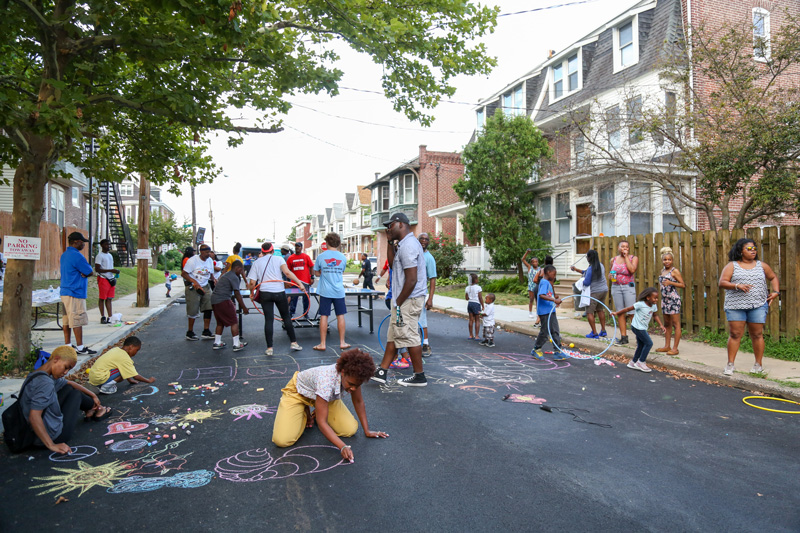 Play Streets is hosted at 2200 Monroe Street in the 2nd district of Wilmington. The program is put on by the City of Wilmington, Department of Parks and Recreation in conjunction with Christiana Care Health System. University of Delaware students, faculty and staff take part in the event volunteering, doing research and more. 
