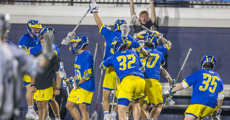 Men's Lacrosse upsets Georgetown