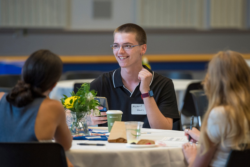 Mentor Collective participants gathered for a kick-off event early in the fall semester.