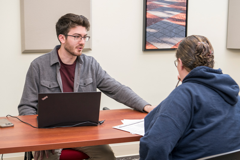 UD students in the Alfred Lerner College of Business and Economics and the College of Arts and Sciences partner with the local nonprofit Nehemiah Gateway Community Development Corporation to help low-income people complete tax forms.