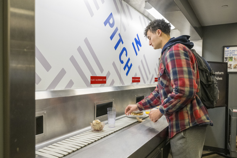 Getting diners to take only what they will eat, minimizing the food they discard, is Goal No. 1. As diners make better choices, food waste will go down and the cost of upcycling that material will go down.