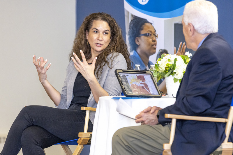 NPR co-host Leila Fadel joined Ralph Begleiter, founding director of UD’s Center for Political Communication, for a free-ranging conversation on the news media and journalism.