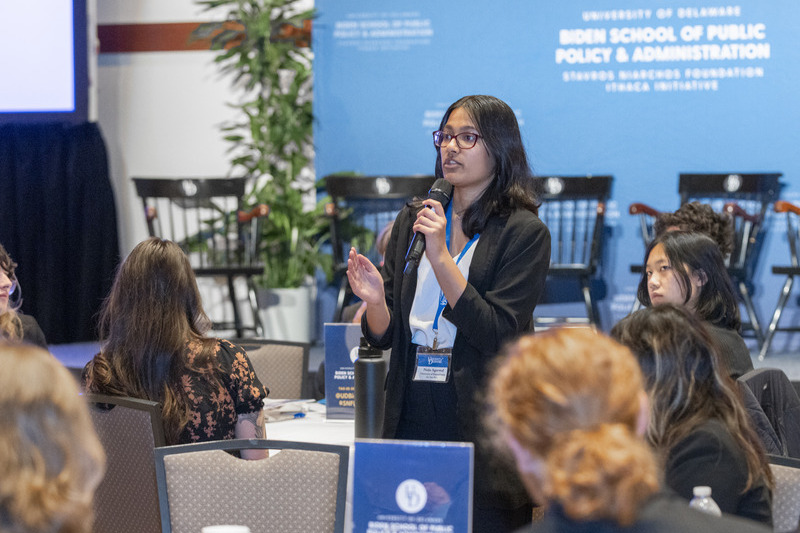 Naija Agawal from the SNF Paideia Program at the University of Pennsylvania, where previous Dialogue attendees used their action plan to develop an orientation program for new students.