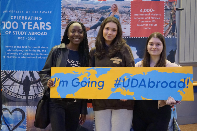 Hundreds of undergraduate students attend the bi-annual Study Abroad Fair to explore new global education opportunities and finalize their upcoming study abroad plans. 