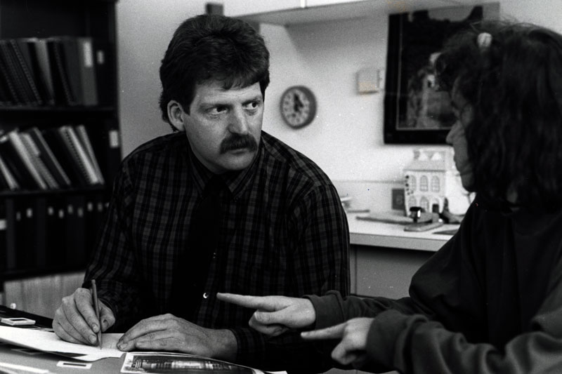 Bernard Herman with students