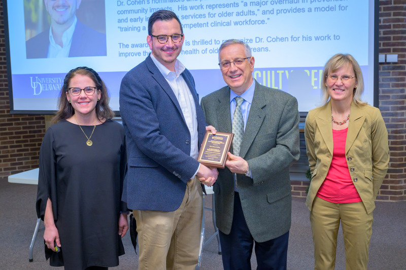 Matthew Cohen, associate professor in Communication Sciences and Disorders, received the fall 2024 Excellence in Scholarly Community Engagement award.