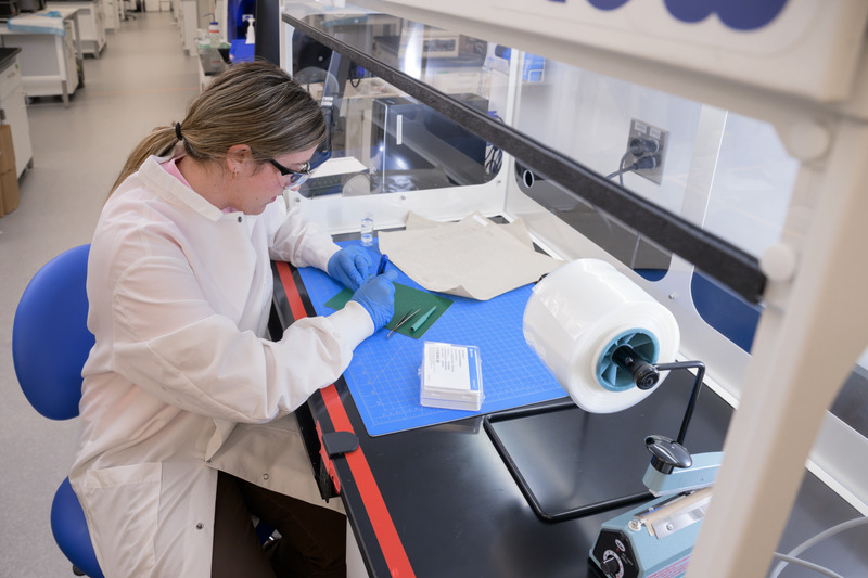 Victoria McKeown, a biomedical engineering major at UD, is among the undergraduate and graduate students who have contributed to the creation of organ-on-a-chip devices in the Gleghorn lab. 