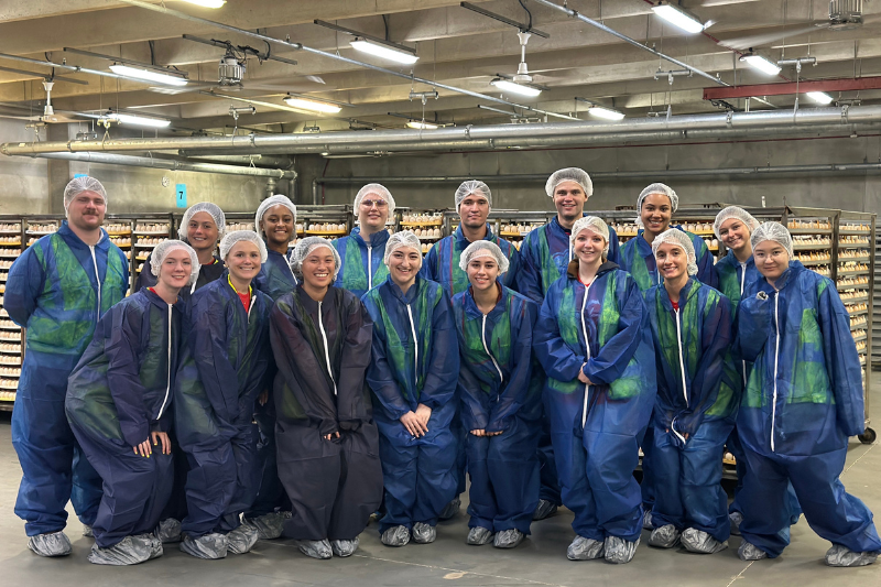 McCormick and her fellow Mountaire interns worked with the contract management and marketing director to assist with farmer recruiting as well as day-to-day operations. 