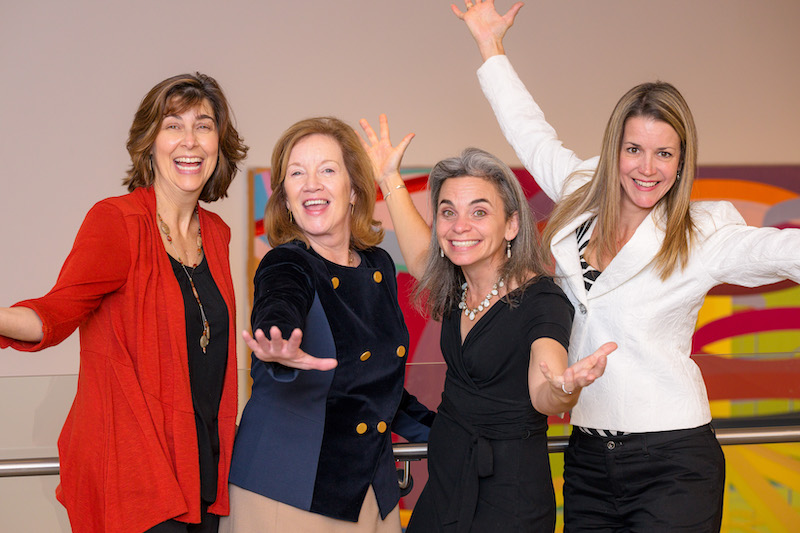 The Women’s Leadership Initiative at the University of Delaware developed programming to encourage and connect women in business. Among the leaders were Elizabeth Calio, Lynn Evans, Wendy Smith and Amanda Bullough, seen here at the WLI’s RiseUP program for executive women.