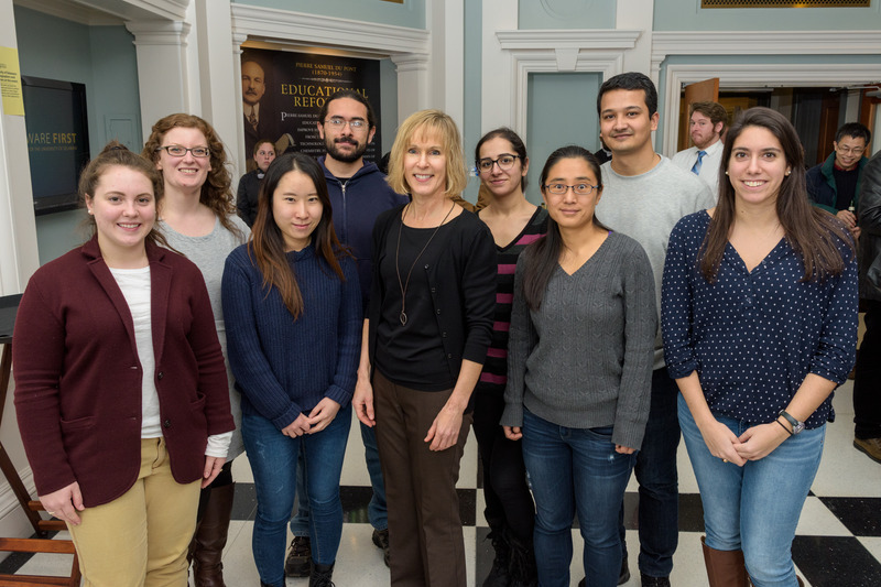 Dr. Kiick with students in 2018.