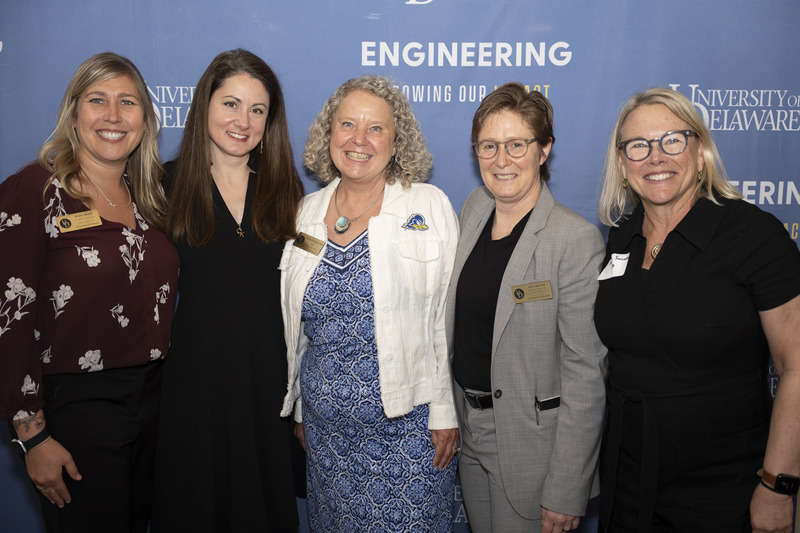 From left: Elaine Nelson, Katie Meier, Dean Pamela M. Norris, Jenni Buckley and Tracy Shickel