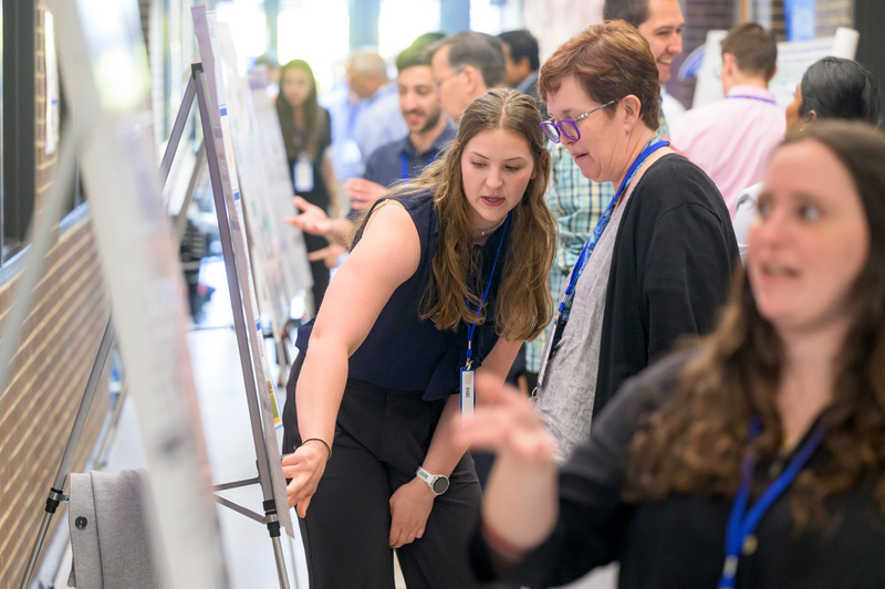 DuPont scientists had the opportunity to engage with students conducting research at UD during the visit.
