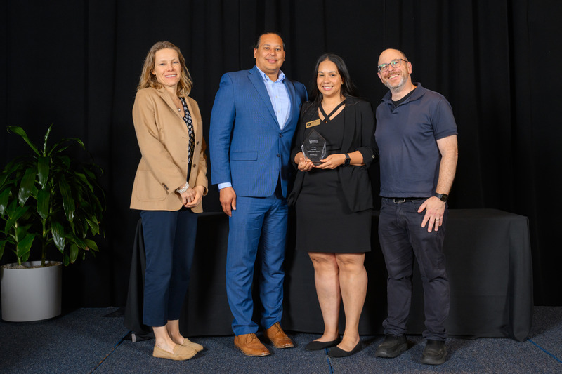 Student Impact Award winner, Jissell Martinez (center) with her supporters.