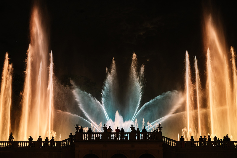 Blue Hen alumnus Evan Lewis is part of a team that’s been modernizing robotic fountain components at Longwood Gardens to ensure a brilliant spectacle during each iconic show.